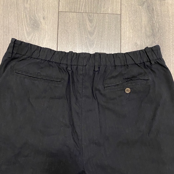 Vince Linen Blend Black Shorts Size 36 - Picture 8 of 10
